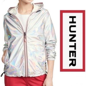 Hunter Original Shell jacket in silver